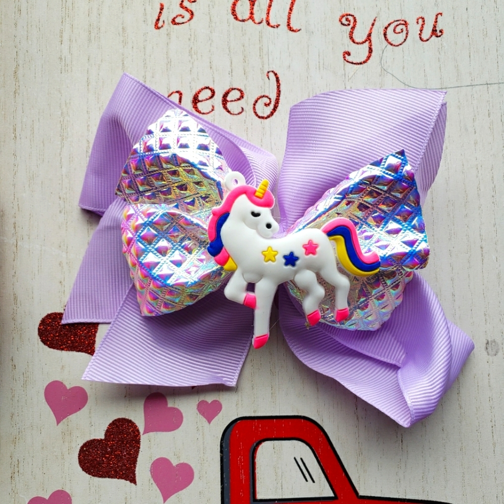 New - Bows Lilac Unicorn